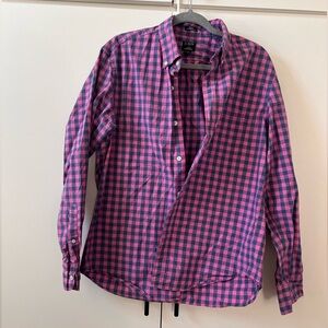 Pink & blue checkered J.Crew button-up